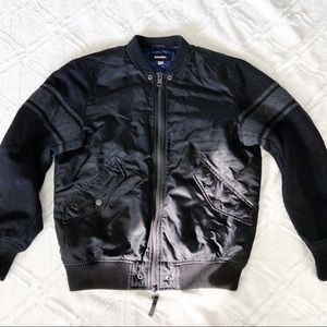 Diesel Varsity Bomber Jacket Black